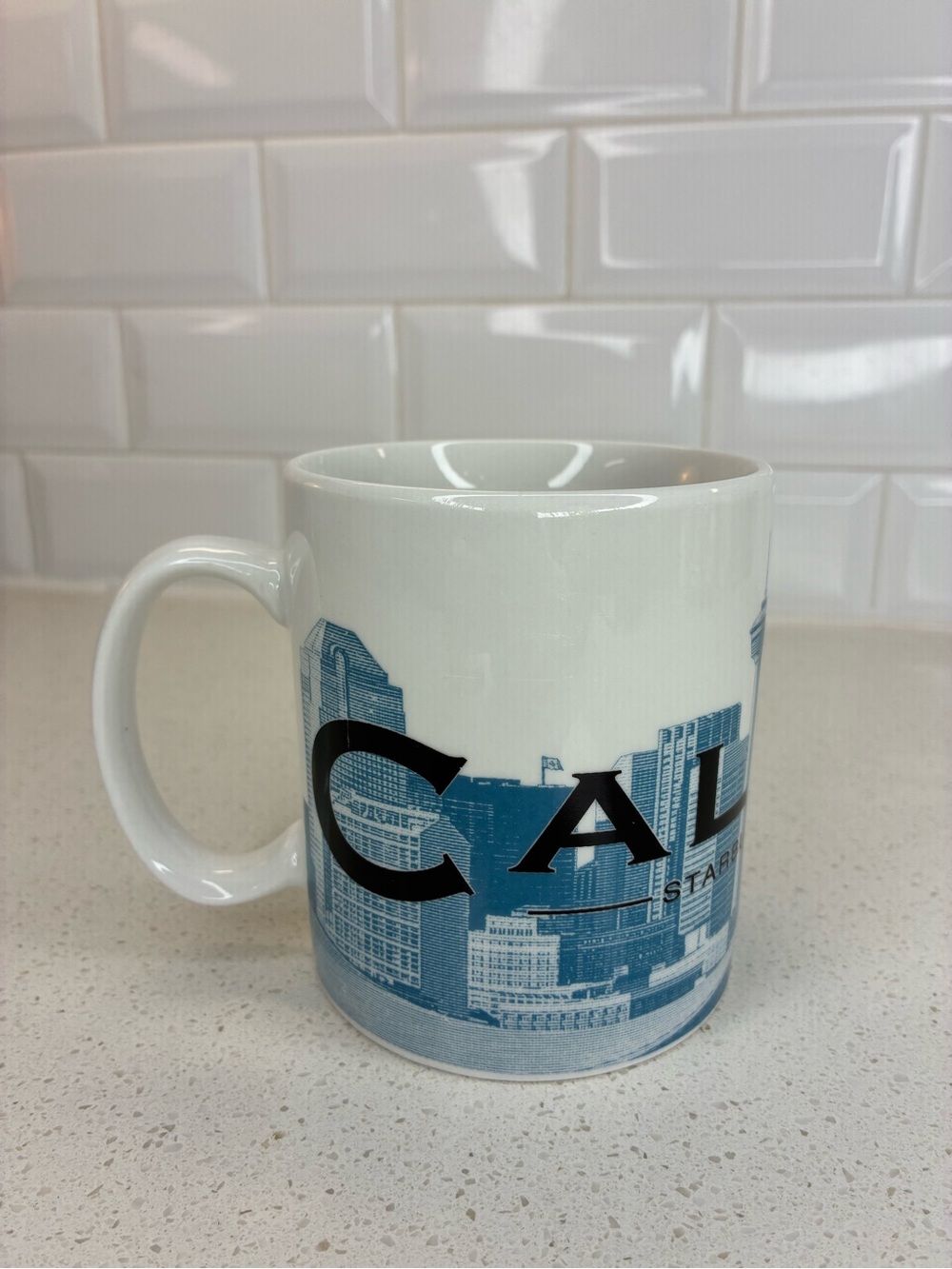 Starbucks Coffee CALGARY Skyline Series One 2002 Collectible Mug Cup